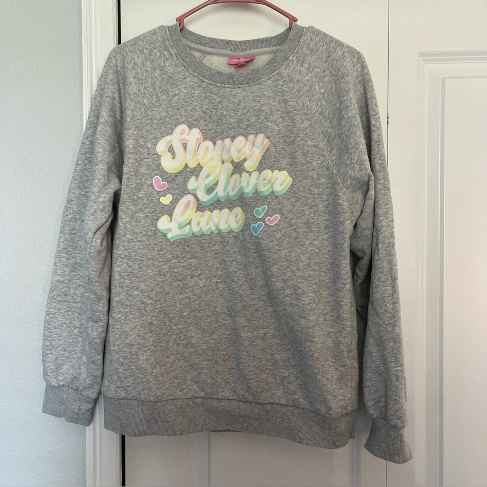 Stoney Clover Lane Heather Gray Pullover size medium